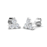 9ct White Gold 0.49ct Lab Grown Diamond Drop Earrings