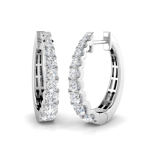 Hoop Earrings - Lumwy 1ct Classic Gold Luxury