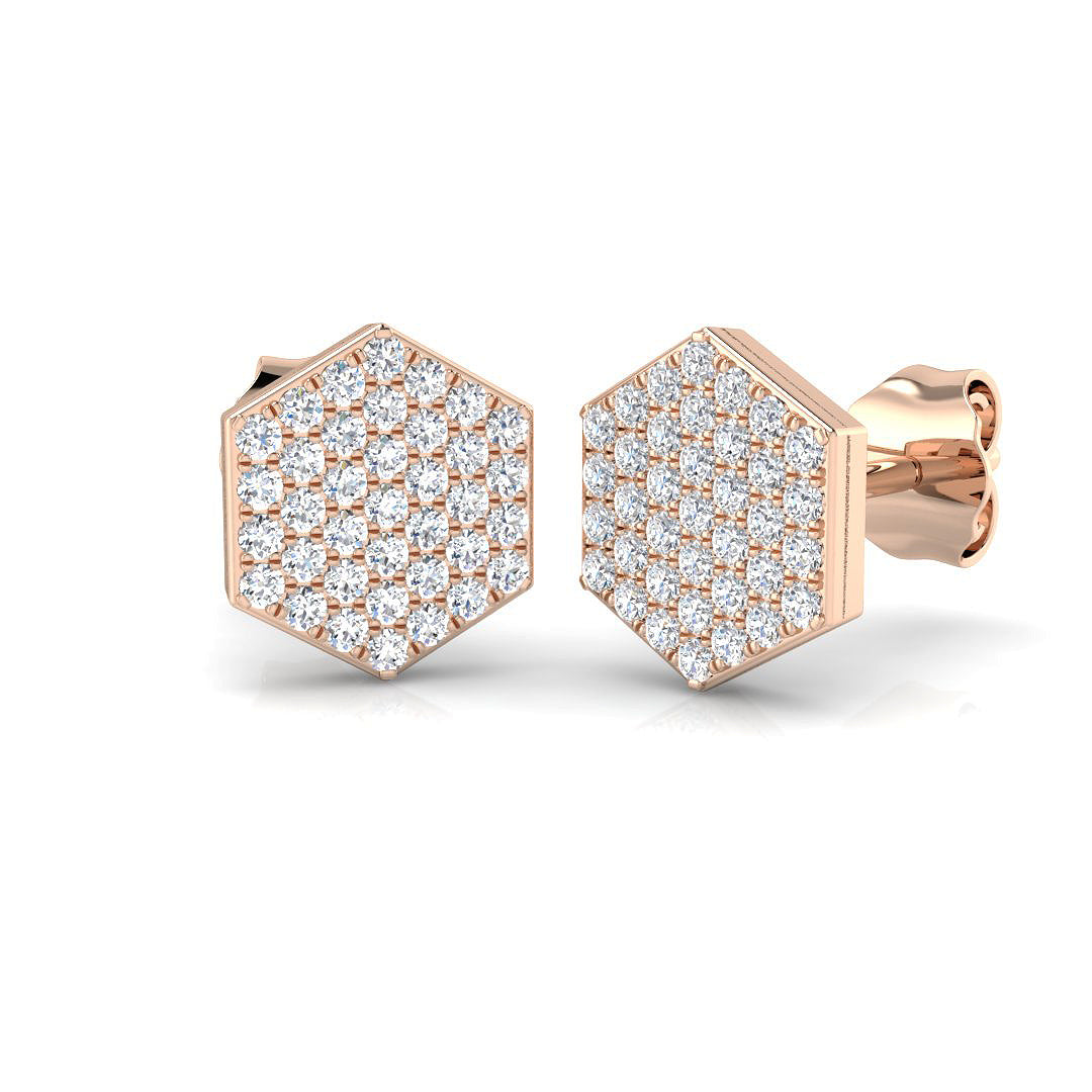 Lumny Fancy Gold Diamond Earrings 0.33ct - 0.5ct | Elegant Jewelry