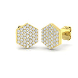 Lumny Fancy Gold Diamond Earrings 0.33ct - 0.5ct | Elegant Jewelry