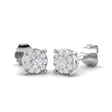 "Dealy Gold Cluster Diamond Earrings - Elegant Luxury from 0.2ct to 15ct"