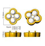 Gusty 2ct-3ct Gold Tanzanite Diamond Earrings - Luxury Elegance