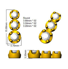 1.20 Ct DE/VS Lab Grown Diamond Drop Earring 9k Yellow Gold Ready To Ship
