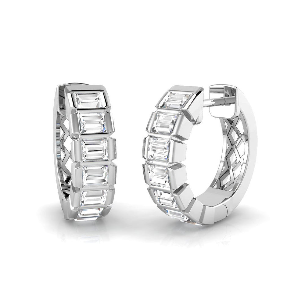 Hoop Earrings - Luxby 0.25ct Gold Elegant Accent