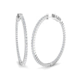 Hoop Earrings - Erfry 1.5ct-10ct Round Cut