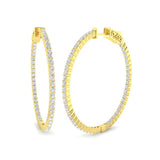 Hoop Earrings - Erfry 1.5ct-10ct Round Cut