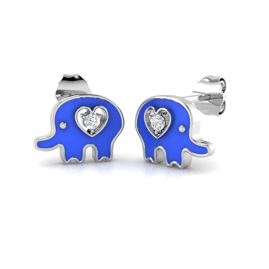 Lupvy Gold Diamond Earrings - 0.2ct Elegant Luxury Jewelry