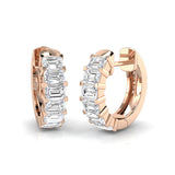 Hoop Earrings - Lurwy 1.75ct Gold Diamond Luxury Elegant