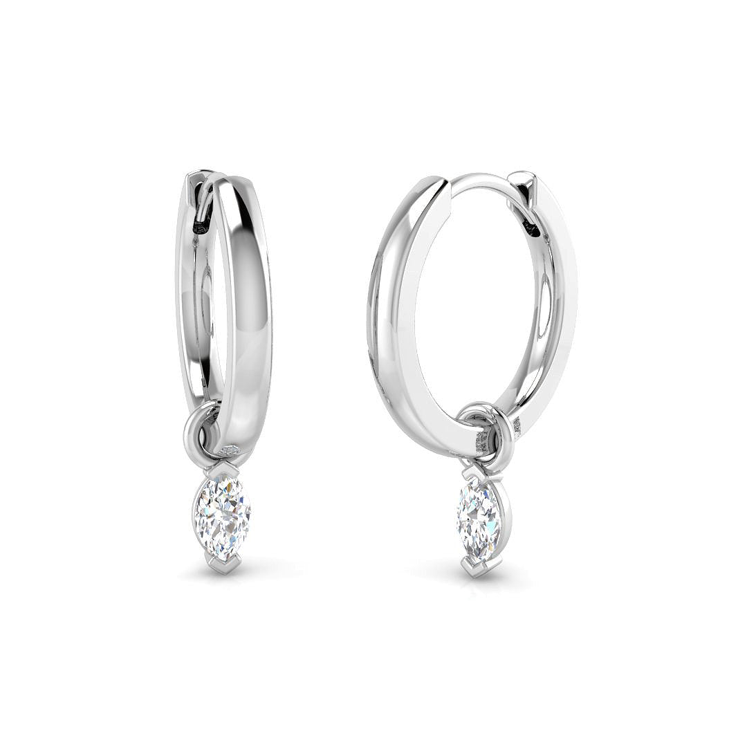 "Lurry Gold Diamond Drop & Trilogy Earrings - 0.25ct to 0.33ct Luxury"