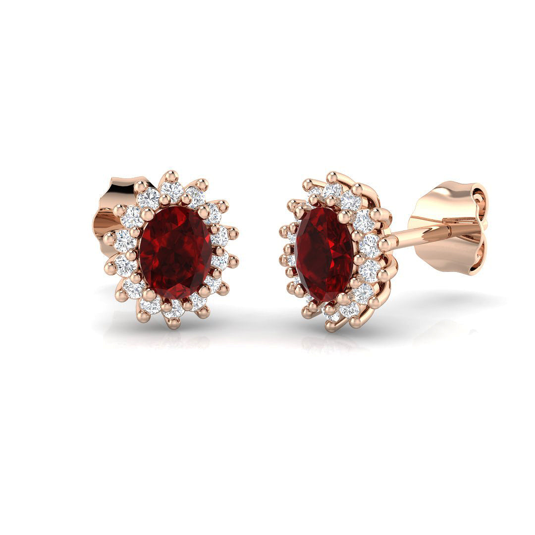 Sissy Diana Gold Diamond Earrings | Elegant Luxury Gems 0.5ct-3ct