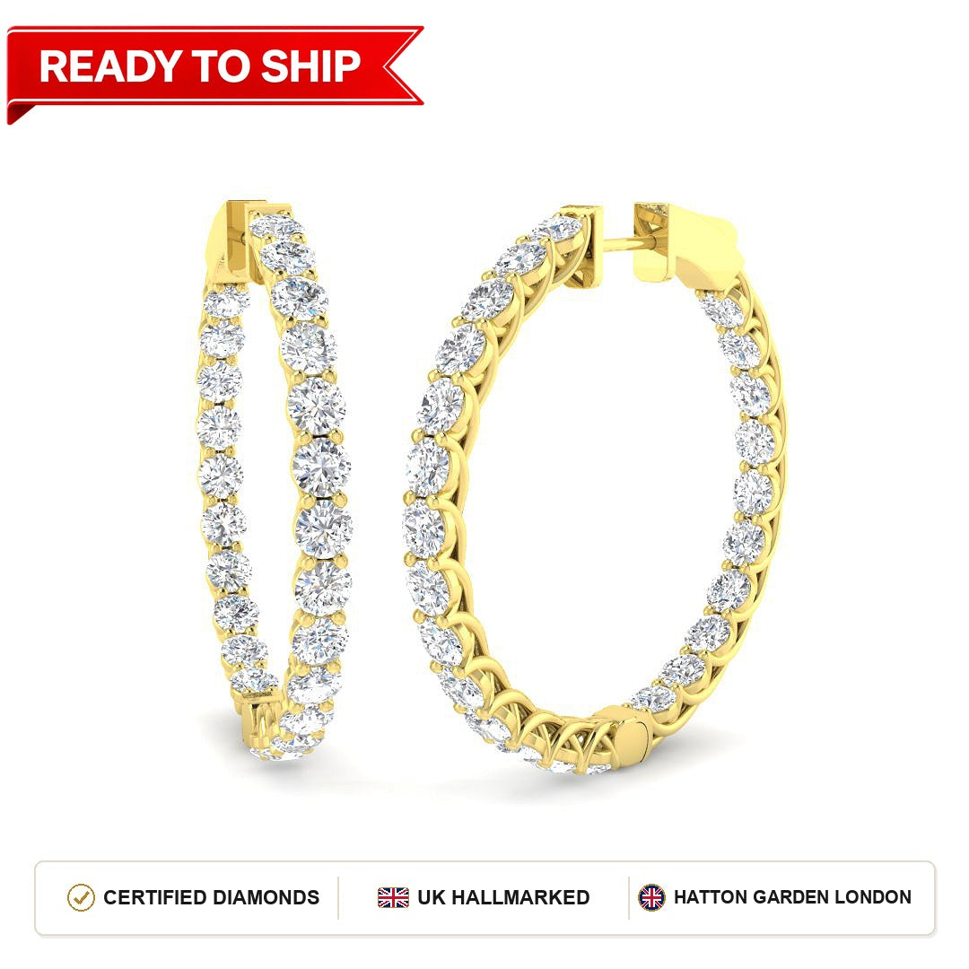 Lab grown diamond earring