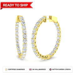 Lab grown diamond earring