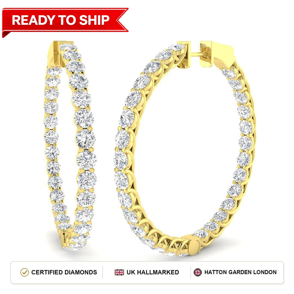 Lab grown diamond earring