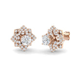 Luvxy 2.5ct Gold Diamond Earrings - Elegant Luxury Jewelry Accessory