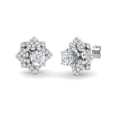 Luvxy 2.5ct Gold Diamond Earrings - Elegant Luxury Jewelry Accessory