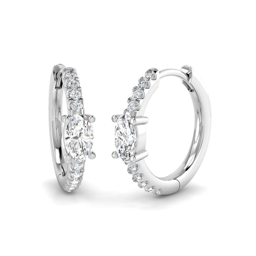 Hoop Earrings - Luthy Gold 0.5ct To 1ct Elegant