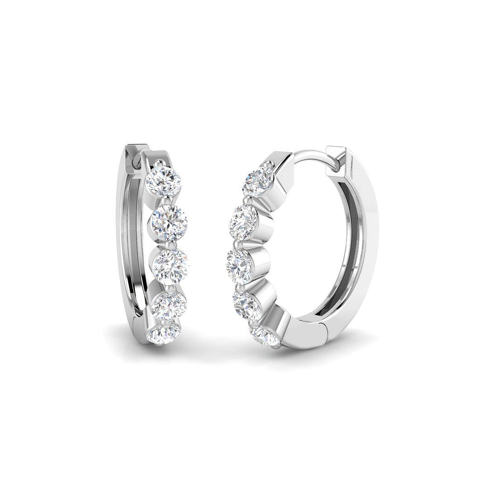 Hoop Earrings - Lutoy Gold 0.5ct Luxury Diamond Elegant