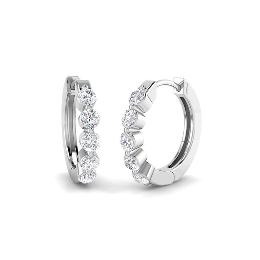 Hoop Earrings - Lutoy Gold 0.5ct Luxury Diamond Elegant