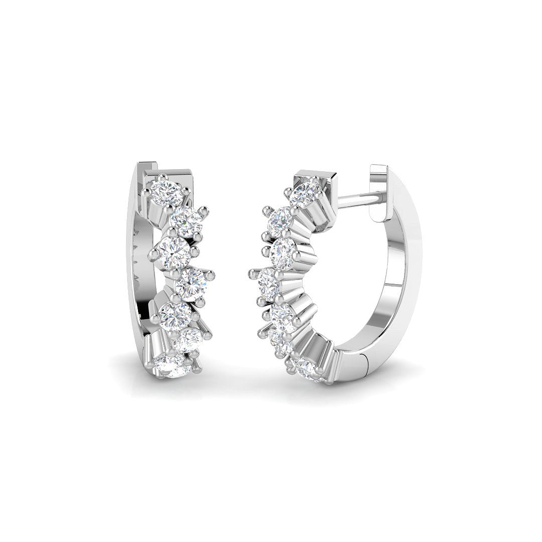 Hoop Earrings - Lutty Gold 0.5ct Luxury Diamond Elegance