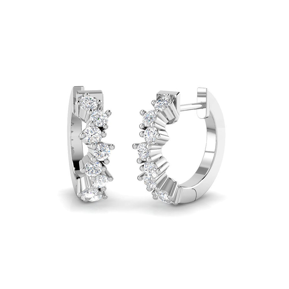 Hoop Earrings - Lutty Gold 0.5ct Luxury Diamond Elegance