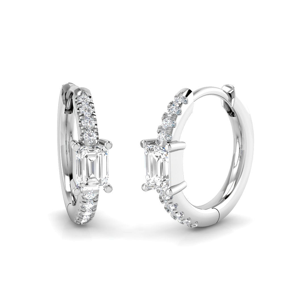 Hoop Earrings - Lutly Gold 0.5ct to 1ct Elegant Luxury Design