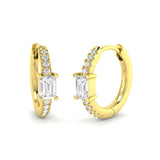 Hoop Earrings - Lutly Gold 0.5ct to 1ct Elegant Luxury Design