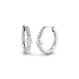 Hoop Earrings - Lutgy Gold Diamond 0.33ct Luxury
