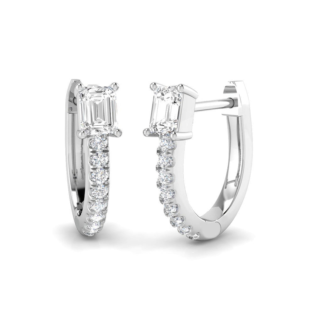 Hoop Earrings - Lutwy Gold 0.5ct Luxury Diamond For Women