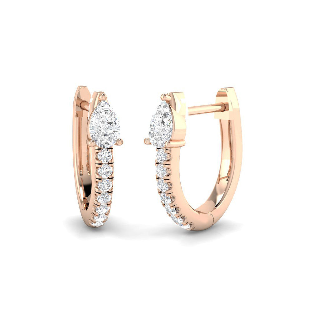 Hoop Earrings - Lutry Luxury Gold Brilliance 0.33ct to 1ct