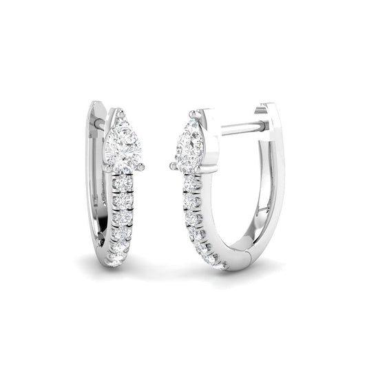 Hoop Earrings - Lutry Luxury Gold Brilliance 0.33ct to 1ct