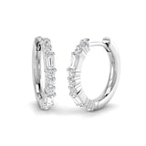 Hoop Earrings - Luvry Sparkling 0.33ct to 0.5ct Gold Diamond