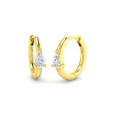 Hoop Earrings - Luvby 0.25ct Gold Diamond Luxury Elegance