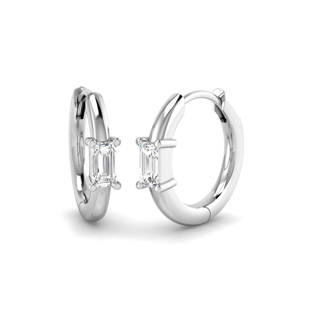 Hoop Earrings - Luvsy Elegant Luxury Gold Diamond