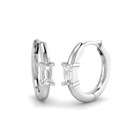 Hoop Earrings - Luvsy Elegant Luxury Gold Diamond