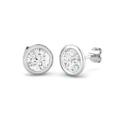 2.4 Carat D-E/VS Lab Grown Diamond Stud Earring 18k White Gold Ready To Ship