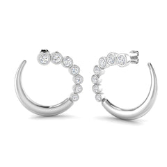 1.5 Carat D-E/VS Lab Grown Diamond Crawlers Earring 9k White Gold Ready To Ship