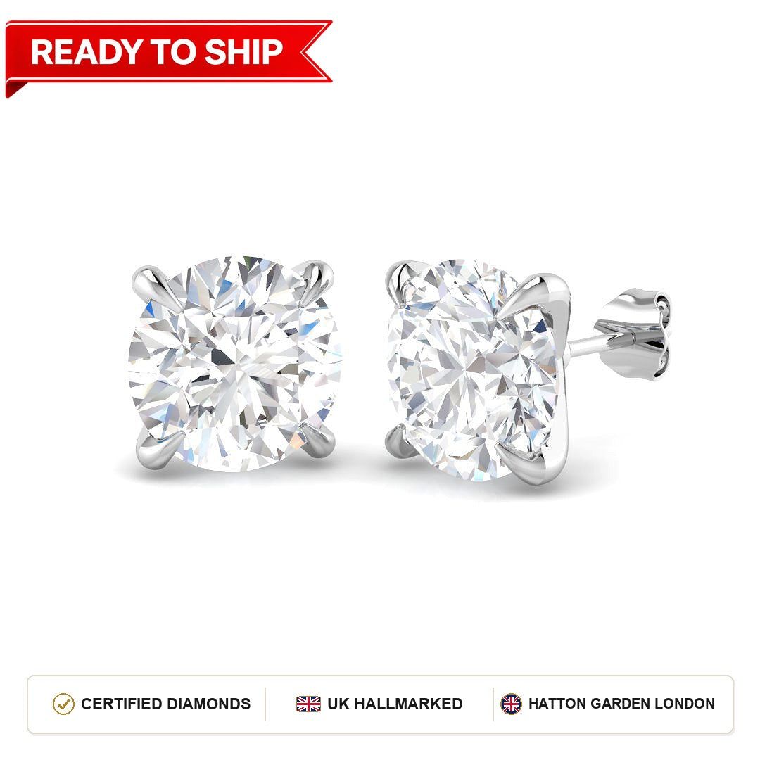 Lab grown diamond earring