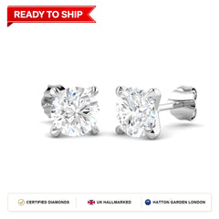 Lab grown diamond earring