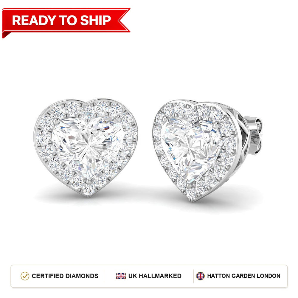 Lab grown diamond earring