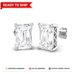 Lab grown diamond earring