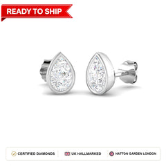 Lab grown diamond earring