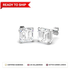 Lab grown diamond earring
