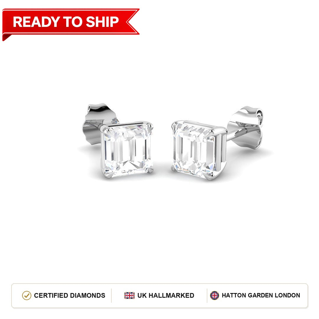 Lab grown diamond earring