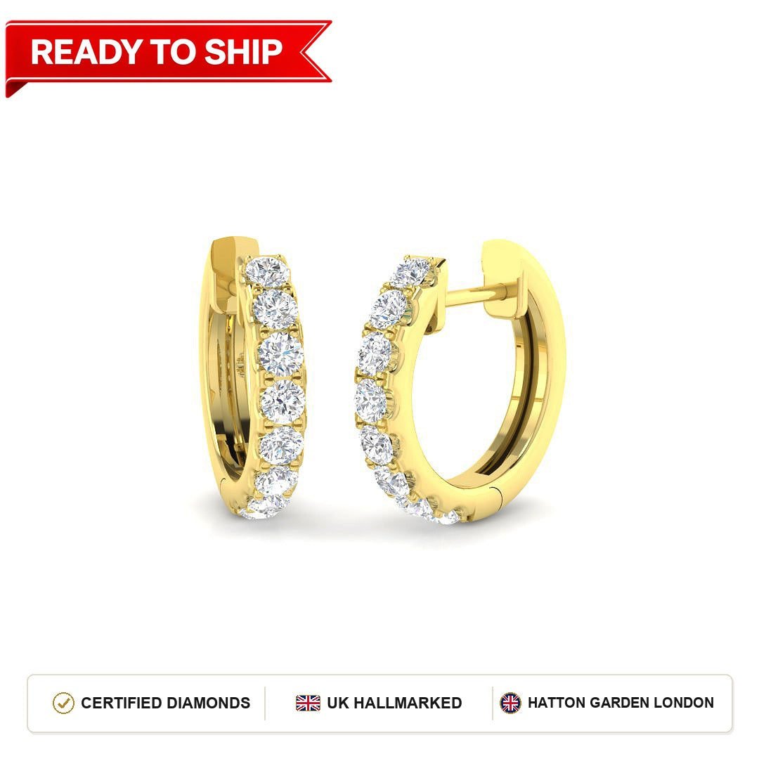 Lab grown diamond earring