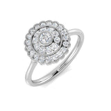 Diamond Balmoral Cluster Ring | 0.33ct | Hallmarked Gold & Platinum