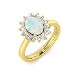 1.33Ct Diamond Ring in 9k Yellow Gold
