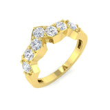 1.0Ct Round Diamond Wishbone Ring | Hallmarked Gold & Platinum