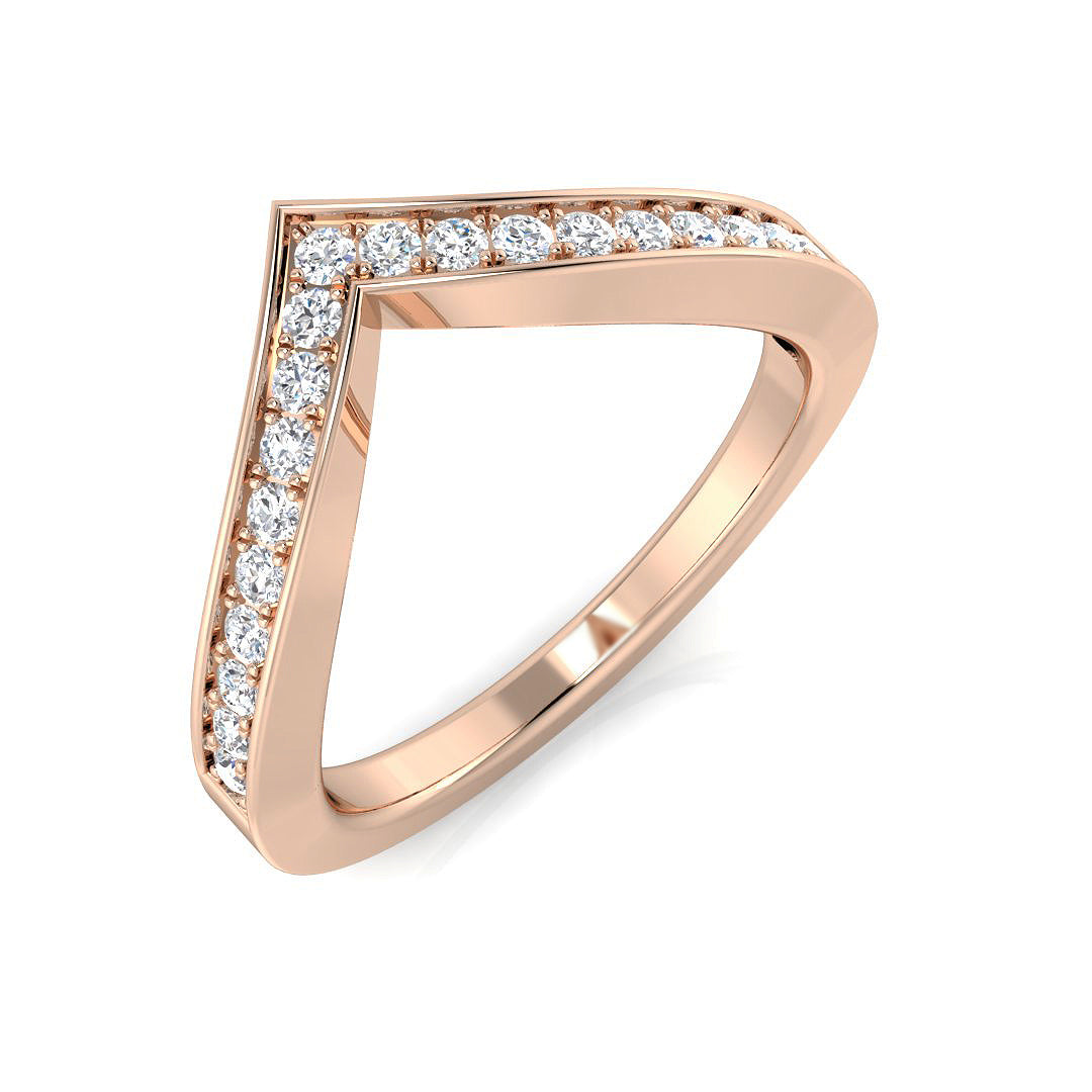 Diamond Preciouk Wishbone Ring | 0.1ct - 0.25ct