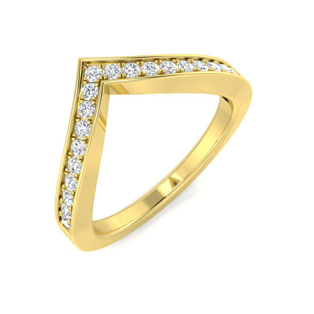 Diamond Preciouk Wishbone Ring | 0.1ct - 0.25ct