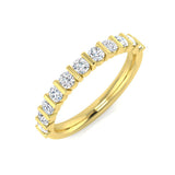 Diamond Half Eternity Ring | Round Cut Diamonds | Lab & Natural Options
